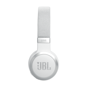 JBL Live 670NC - White - Wireless On-Ear Headphones with True Adaptive Noise Cancelling - Right